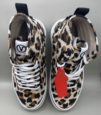 Vans Mens Sentry WC Leopard Print High Sneakers Unisex Shoes 5.5M 7W