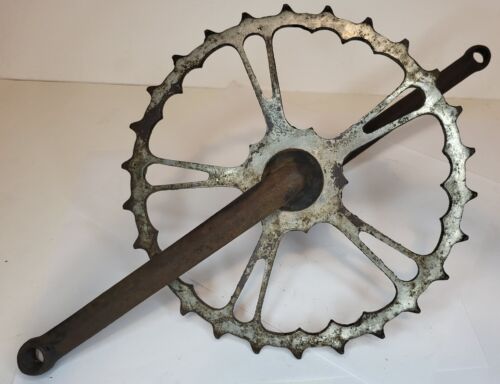 Pope bicycle sprocket and crank antique TOC Columbia Westfield - Afbeelding 1 van 7