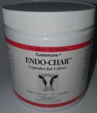 CustomLine Endo-Char Capsules for Calves 50 Capsules