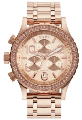 Nixon Women's 38-20 Chrono All Rose Gold Quartz 38mm Watch A404-897