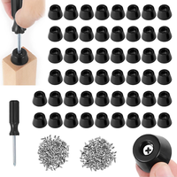 50 StüCk Weiche Schneidebrett-GummifüßE Rutschfeste Schwarze Gummipuffer Gummifü