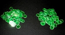 200 Green Bingo Chips Markers - Use with Magnetic Wand on paper, sheets, cards