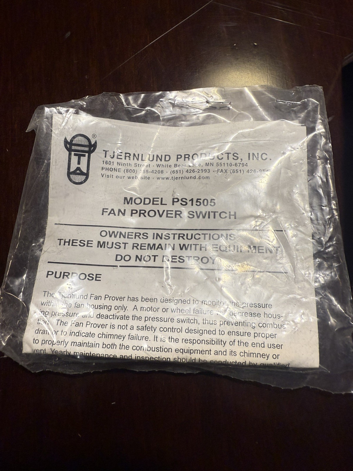 Tjernlund D-3 120v Inline Draft Inducer Fan Vertical Vent Systems fast shipping