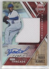 2017 Panini Elite Extra Edition Red 21/35 Yadier Alvarez #FTSA-YA Auto ew1