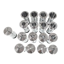 17 Pcs 1/16-1-1/16" 5C Round Collet Set By 16th Harden 0006" TIR High Precision