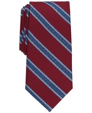 Club Room Men's Stone Classic Stripe Tie NWT