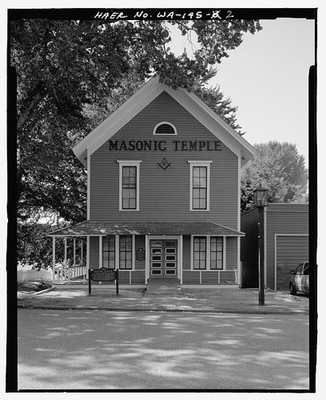 2. View Franklin Lodge no. 5, rear elevation, facing southeast. - Franklin