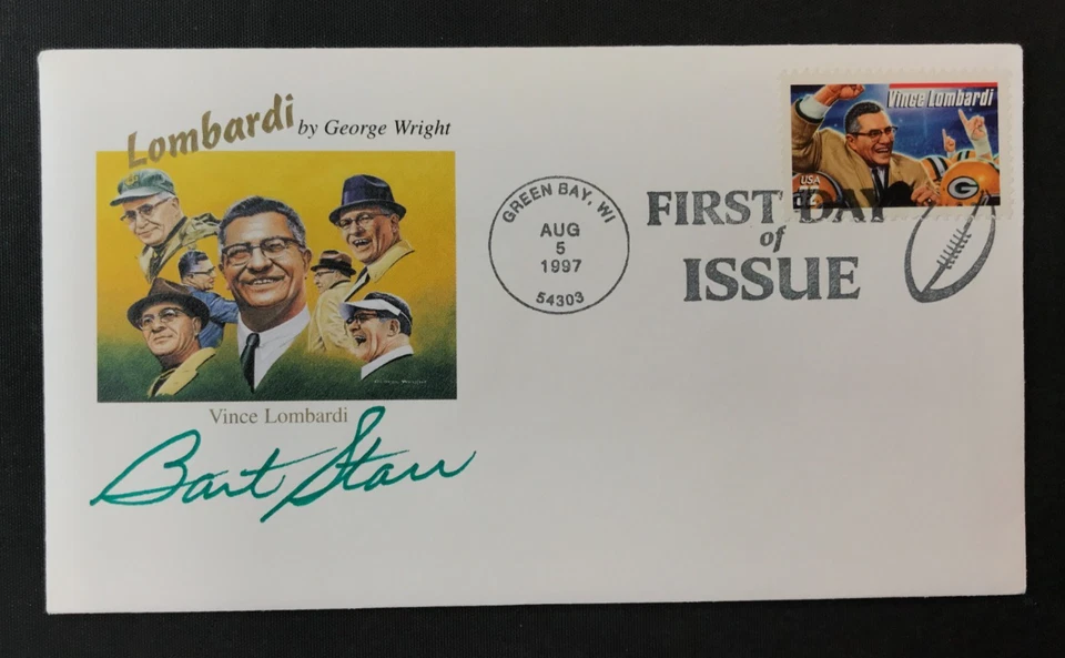 Bart Starr Signed FDC Envelope JSA Cert w/COA #15 QB Green Bay Packers NFL HOF! - Image 2 of 4