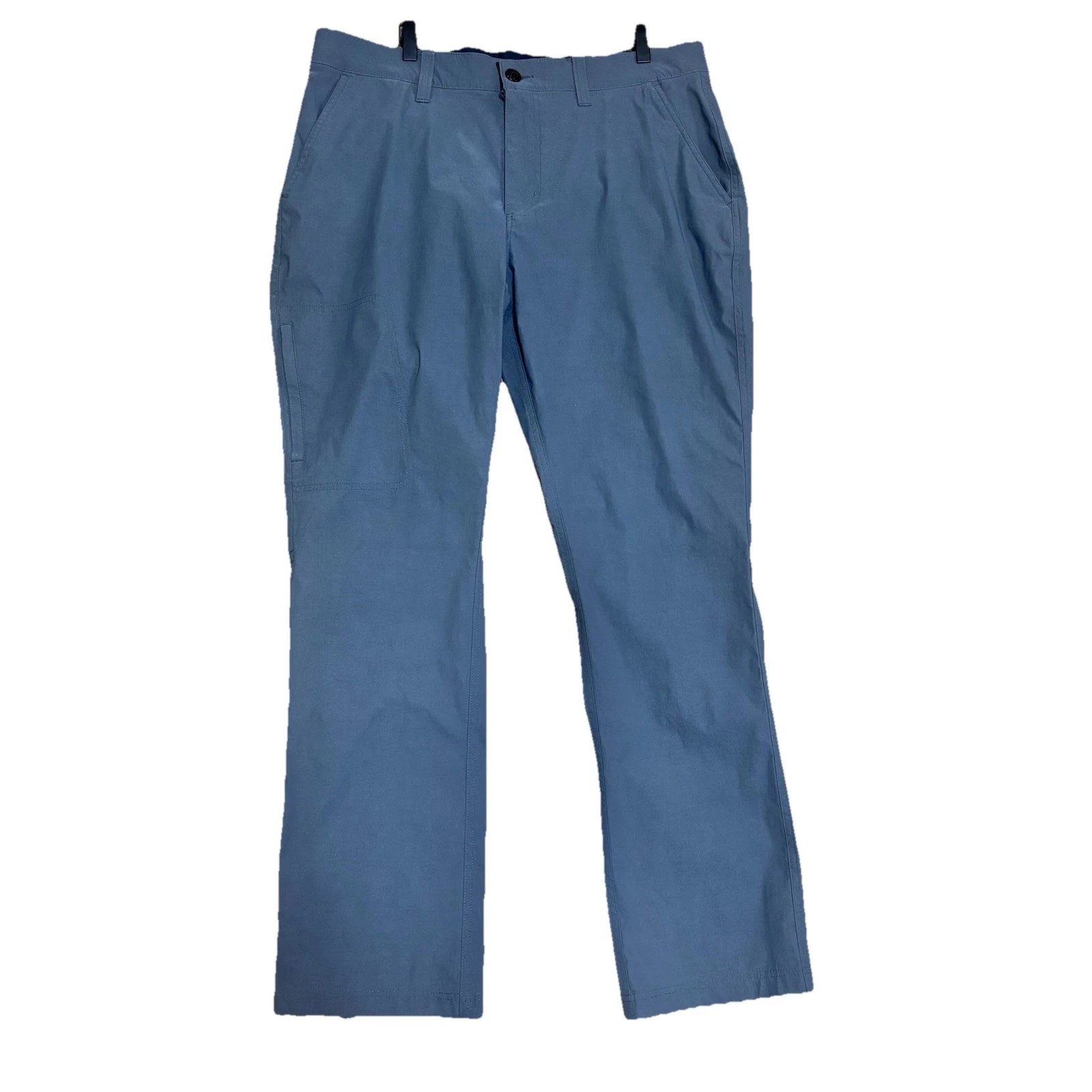 Tehama Pants Men 36 Gray Straight Leg Cargo Pocket Nylon Blend Hiking Hike 36x32
