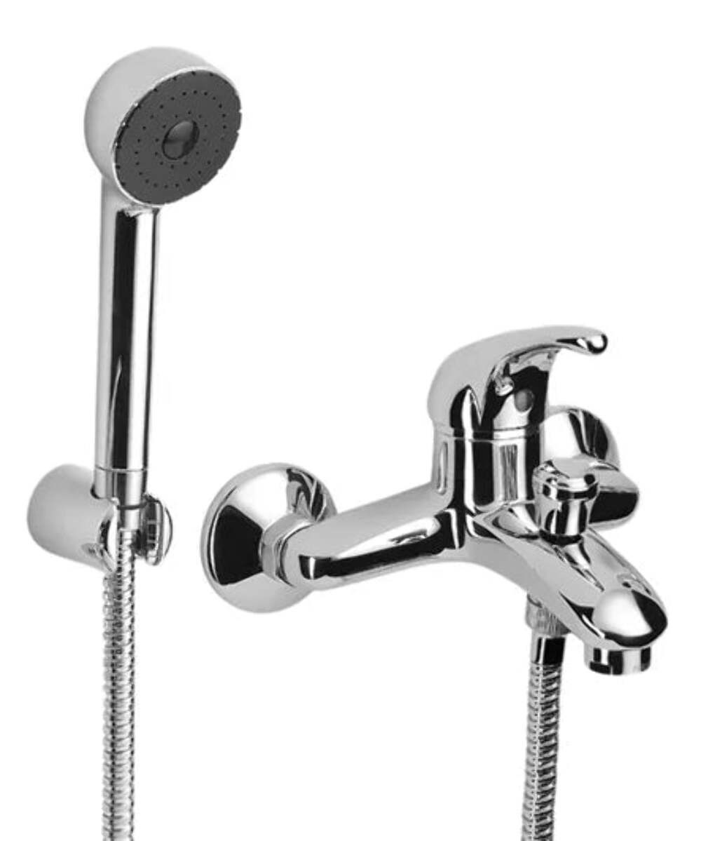 Eurorama Rubinetto Vasca Esterno con Kit Doccia Completo - Serie Italiana