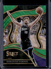 2023-24 Panini Select Domantas Sabonis Green Wave Prizm Courtside #/50 Kings