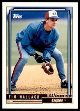1992 Topps Gold Winners Tim Wallach . Montreal Expos #385