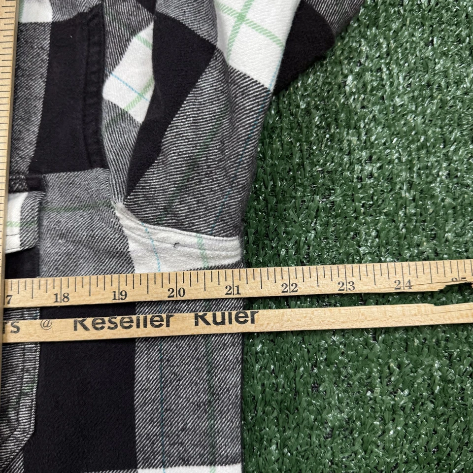 Matix Mike Mo Capaldi Flannle Shirt Size M Brown Button Up Long Sleeve Grunge - Image 4 of 4