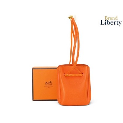 Hermes Hermès Vespa Pouch Drawstring Hand Bag Charm Accessory Case Used LIBR-0