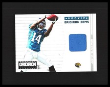 2012 Justin Blackmon Rookie Card Patch - Panini Gridiron Gems /249 #335 Jags. rookie card picture
