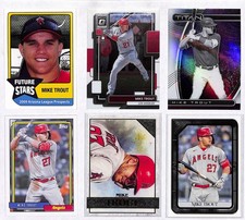 Mike Trout 6 Card Lot MLB LA Angels Optic, Titan, Topps, Gallery, Future Stars