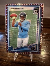 2025 Panini Donruss -  Cameron Ward #350 Optic Preview Football Emoji Prizm (RC)