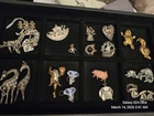 Vintage Estate Costume & Sterling Silver Jewelry Lot Frogs Pigs Rabbits Giraffes