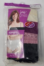 2011 Just My Size Soft Smooth Nylon Briefs 4-Pack 30/32 Size 13 New in Bag
