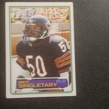 Topps 1983 Mike Singletary Rookie #38 Chicago Bears Football Card
