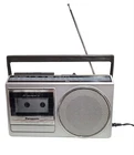 Panasonic RX-1210 AM/FM Radio Cassette Recorder Boombox Silver Vintage