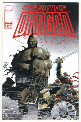 (Image) The Savage Dragon #22 1995 9.4 NM White pages. TMNT!