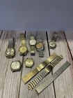 Large Lot Of Vintage Watches And Watch bands.  Seiko, Timex, And More