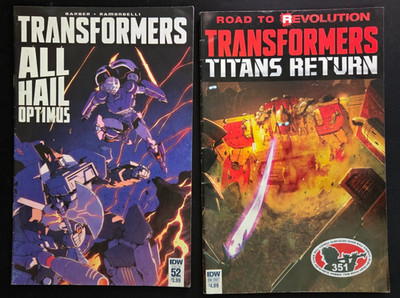 IDW Comics - Transformers #52 Variant Cover & A One Shot Issue