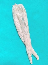 Vintage Barbie White Lacey Patterned Pantyhose/Tights