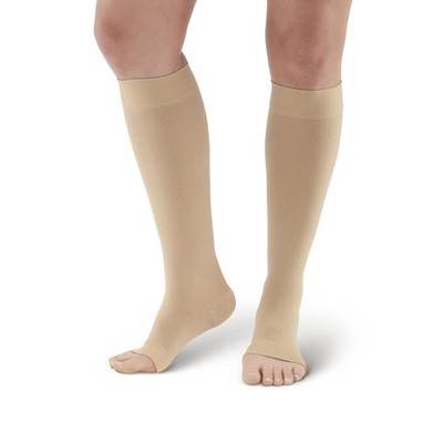 Ames Walker 291OT Luxury Opaque Open Toe Knee Highs 20-30 mmHg
