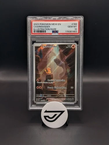 2023 POKEMON MEW EN-151 ILLUSTRATION RARE #168 CHARMANDER PSA 10