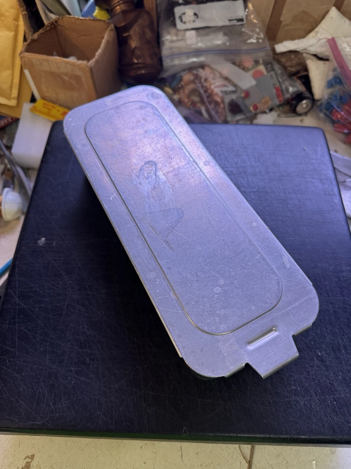 Mirro Aluminum Bread Loaf Pan Slide Sliding Lid 12.25 X 3 5/8 X 2 5/8 “