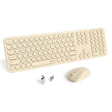 Wireless Keyboards and Mouse, Quiet Scissor Switches Slim Keyboards Mice Set,...