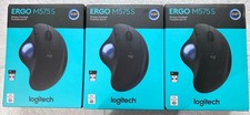 Lot of 3 New Logitech - ERGO M575 S Wireless Ergonomic Trackball Mouse Wireless