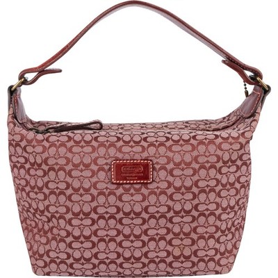 Coach Mini Monogram Signature Leather and Suede Mini Handbag Tasche