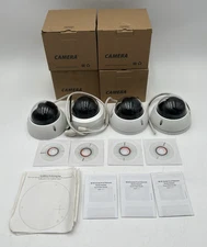 (4) BACKSTREET DOME CAMERAS, E-5241-IRAS, 4 MP WDR 2.8 MM SECURITY