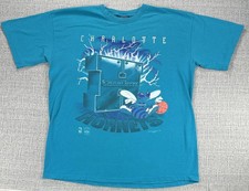 Vintage Charlotte Hornets Shirt Mens XL NBA Basketball Lightning Mascot USA 90s