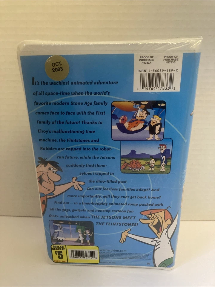 The Jetsons Meet the Flintstones (VHS, 2001, Clamshell) Classic - Image 2 of 4