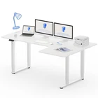 FLEXISPOT Electric Standing Desk L Shape 4 Legs Dual Motors Height Adjustable