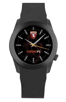 Mens Wristwatch TORINO FC P-TN473UN1 Silicone Black OFFICIAL