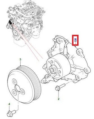JLR WATER PUMP for 2L Petrol Engines - XE, XF, F-PACE, F-TYPE, RANGE ROVER
