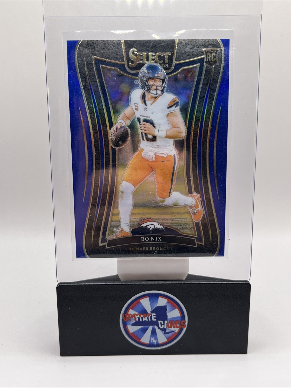 2024 Panini Select Suite Level #382 Bo Nix Rookie RC Blue #52/99 Broncos