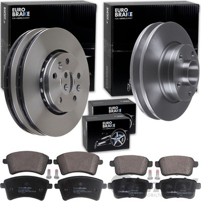 EuroBrake BREMSSCHEIBEN + BELÄGE passend für RENAULT KANGOO + MERCEDES CITAN