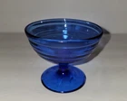 Hazel Atlas Depression Glass Cobalt Blue Sherbet Ice-cream stem bowl