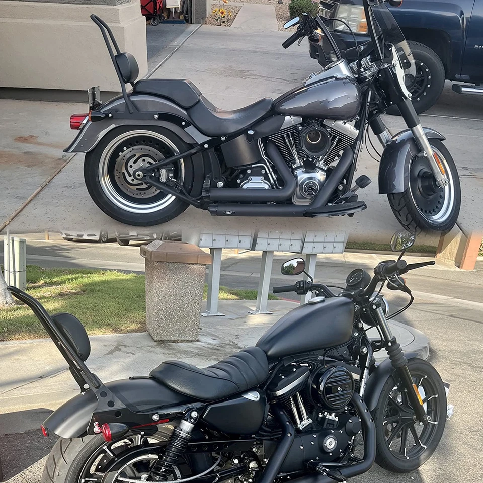 Moto Rear Pad Passenger Sissy Bar Backrest For Harley Davidson Street 500 /750 - Image 2 of 4