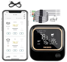 INKBIRD 5G WiFi BBQ Thermometer IBT-26S Bluetooth Remote Monitor BBQ Meat Smoker