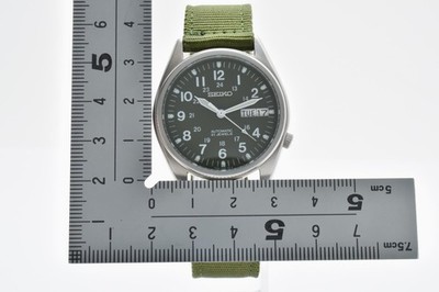 NEAR MINT] SEIKO 5 Military Dial Green Automatic Men's Watch 7S26