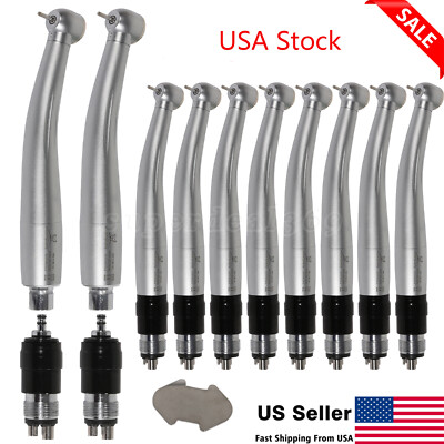 1-10*Dental High Speed Turbine Handpiece Large +4H Quick Coupler Fit NSK QD-J ax