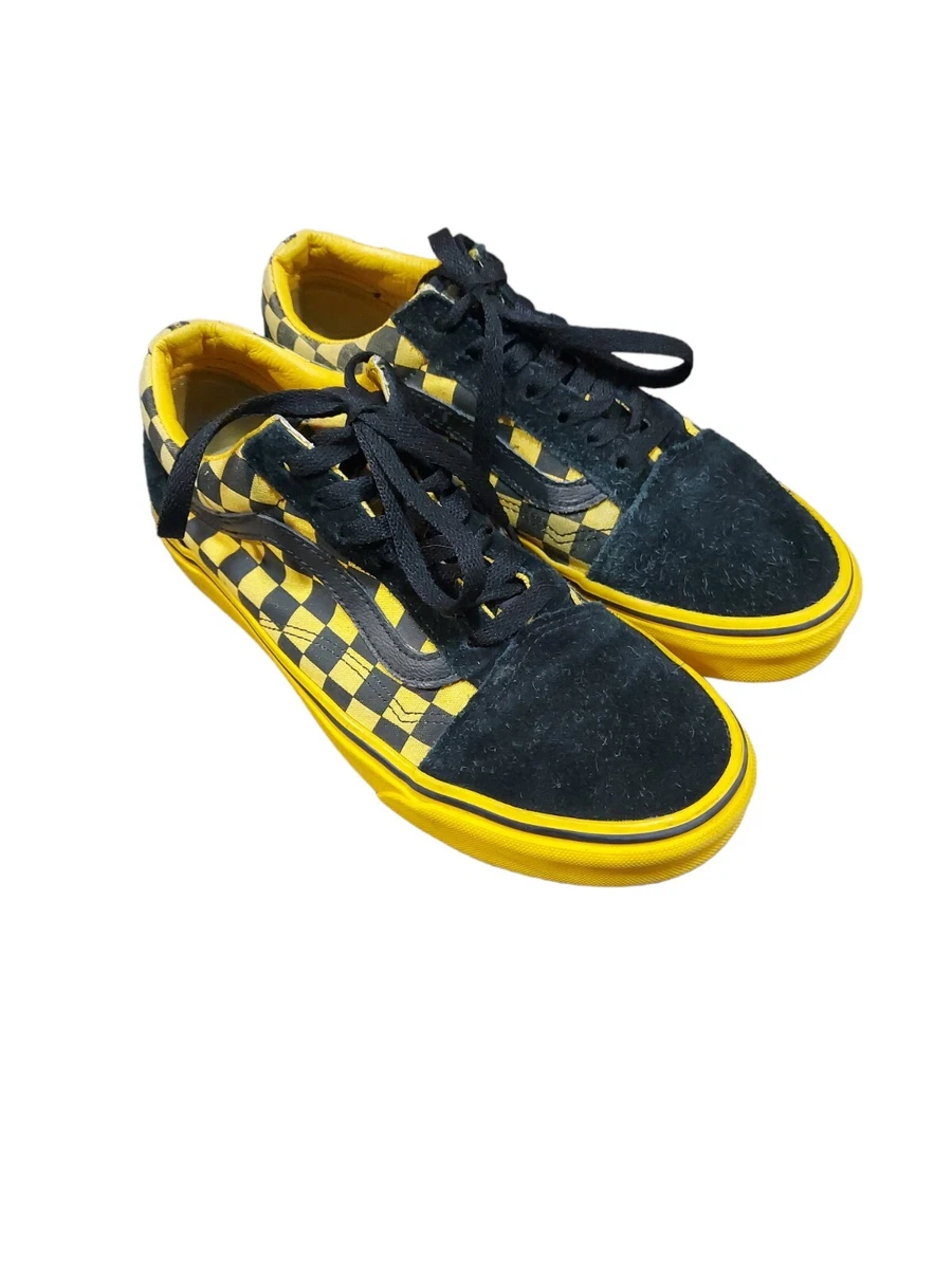 Vans, Shoes, Yellow Checkered Vans