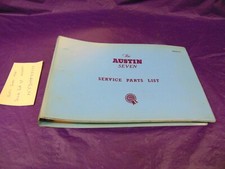 AUSTIN SEVEN MINI SERVICE PARTS LIST IN HARD BINDER OE BMC